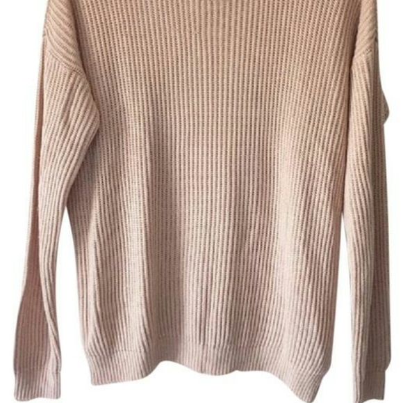 New Brandy Ollie Blush Pink ribbed sweater - Picture 3 of 5